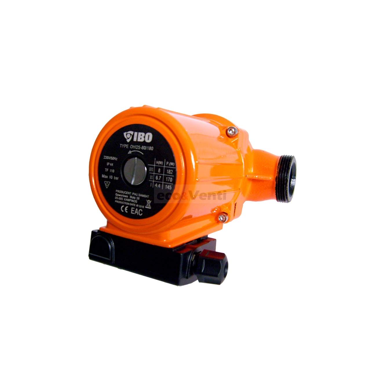 New Circulation Pump Ibo 25-80/180 Heating Pump Warm Water Pump Heater Efficient 