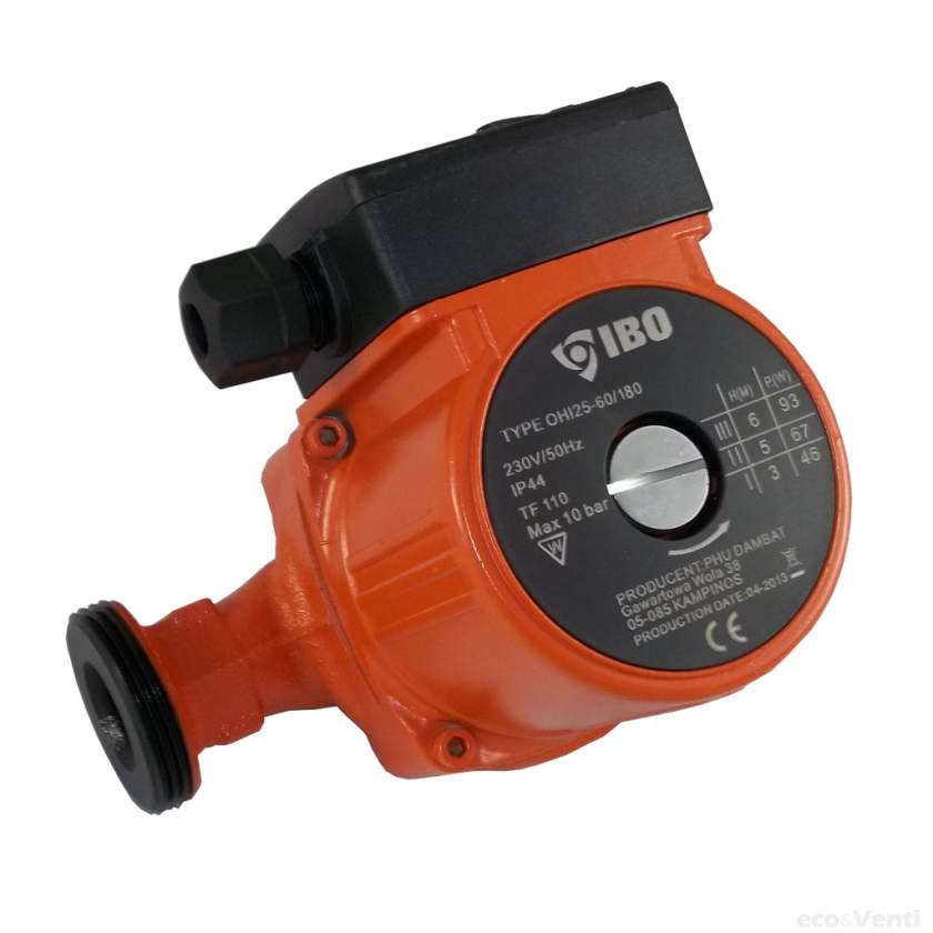 CENTRAL HEATING CIRCULATOR PUMP 60-180 FOR HOT WATER HEATING SYSTEM 