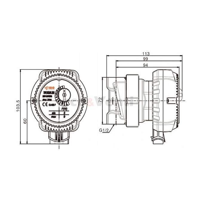 E-IBO 15-14 | Umwälzpumpe Heizungspumpe Pumpe Zirkulationspumpen 5903887206594
