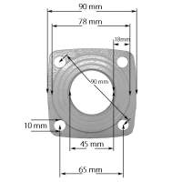 IBO OHI 40-80/200 flange dimensions