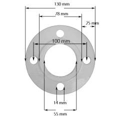 IBO OHI 50-170/250 flange dimensions