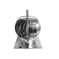 TURBOWENT CHROME  - Casquillo de chimenea rotatorio con cojinetes de base y externos | DARCO